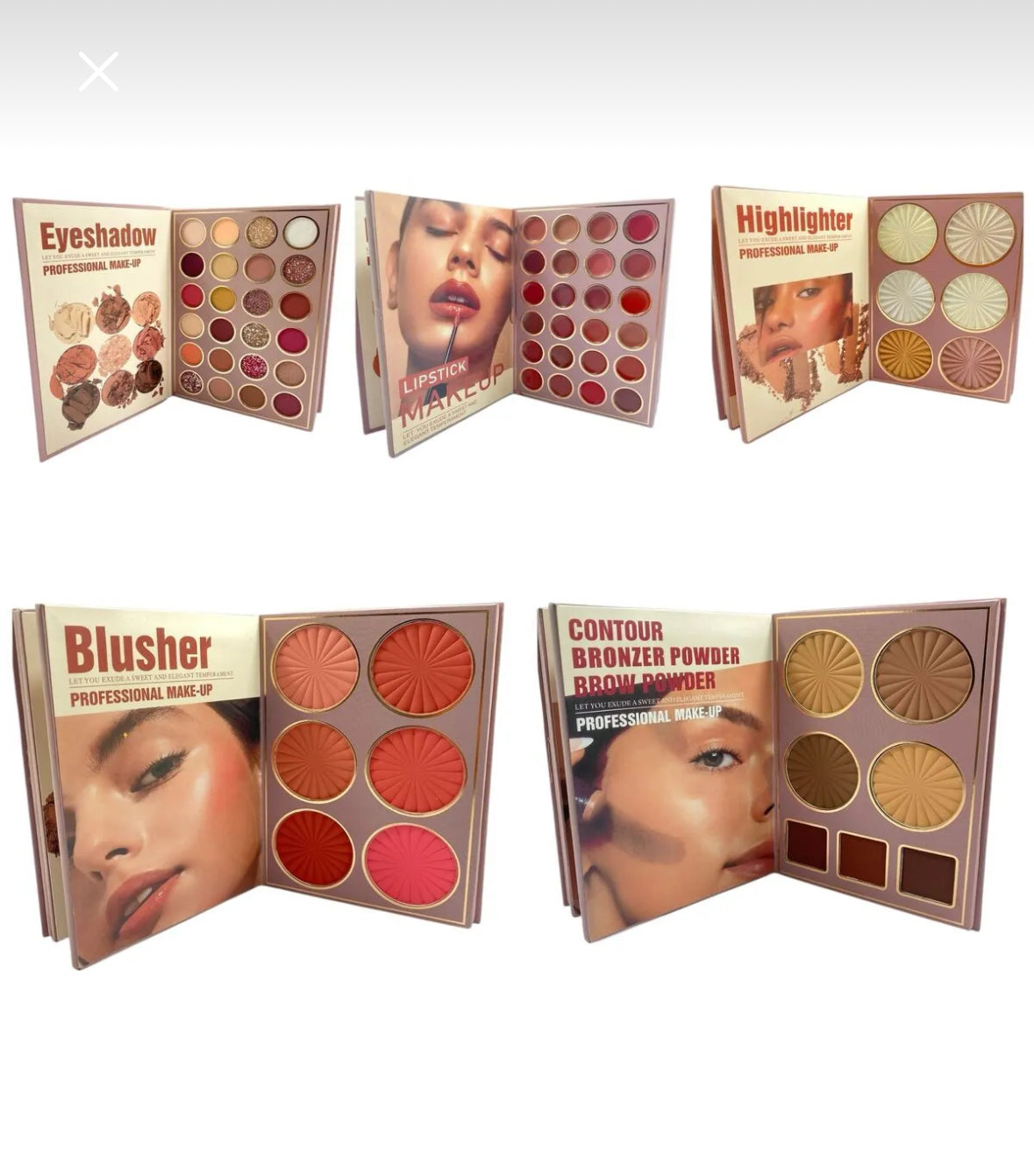 TheNovalie™  Kitap model makyaj paleti (Ruj/glosslu)